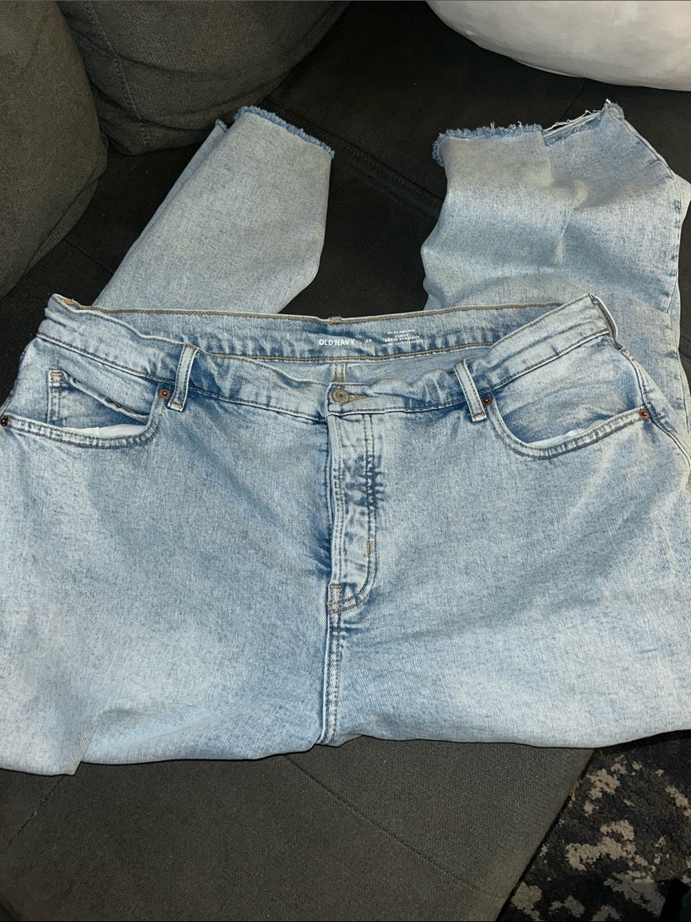 Old Navy Light Blue Straight-Leg High Waist Jeans sz 20 plus sz - Picture 5 of 12